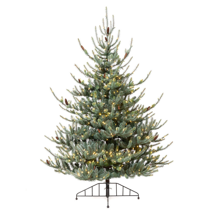 Park Hill Blue Spruce Half Christmas Tree, 7.5'