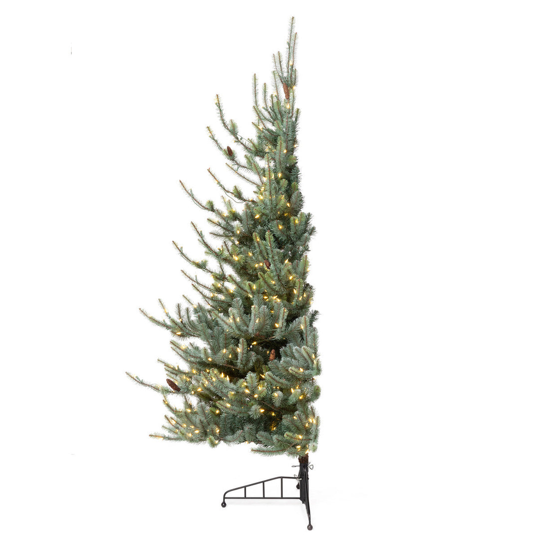 Park Hill Blue Spruce Half Christmas Tree, 7.5'