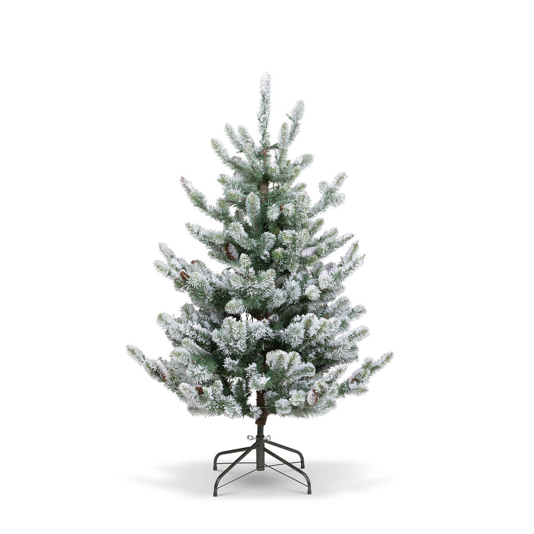 Park Hill Flocked Blue Spruce Tree, 4.5'