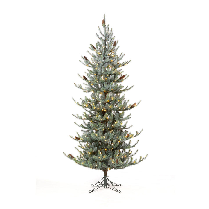 Park Hill Blue Spruce Slim Christmas Tree, 7.5'