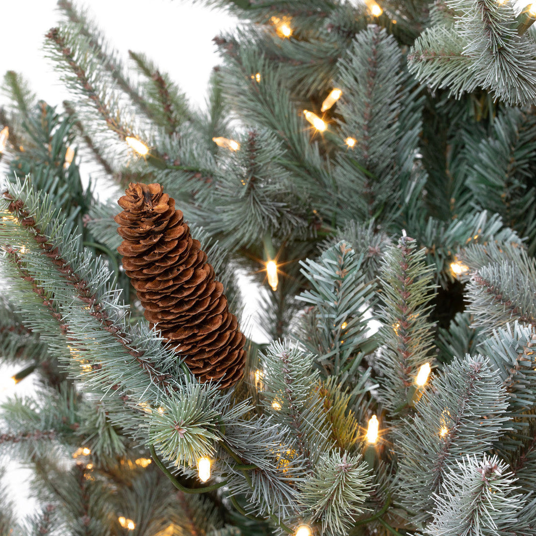 Park Hill Blue Spruce Slim Christmas Tree, 7.5'