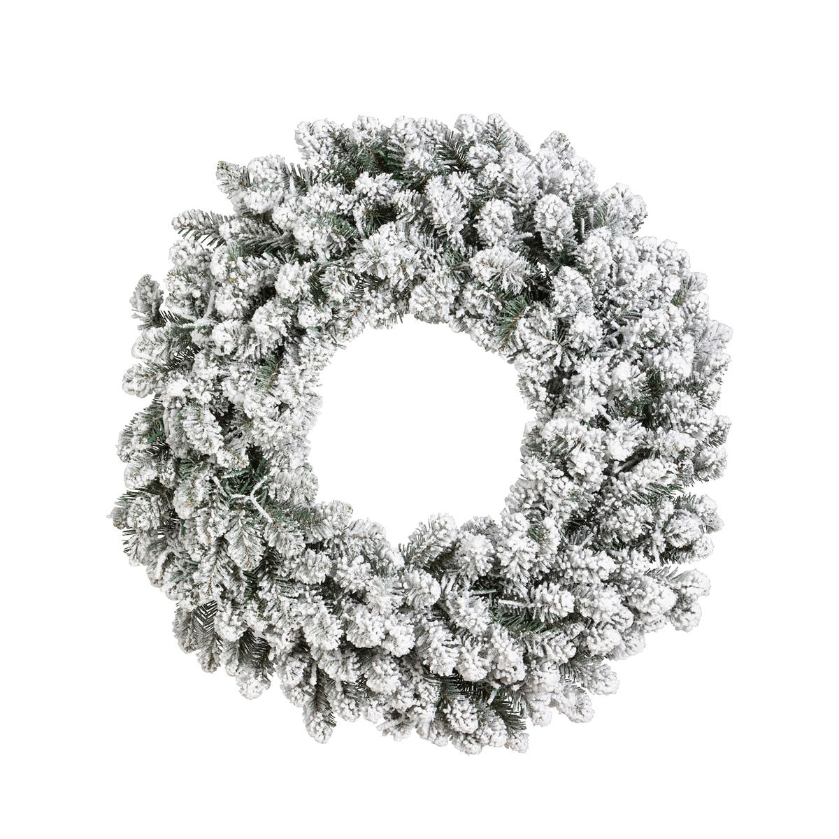 Snowy Alpine Wreath, 30"