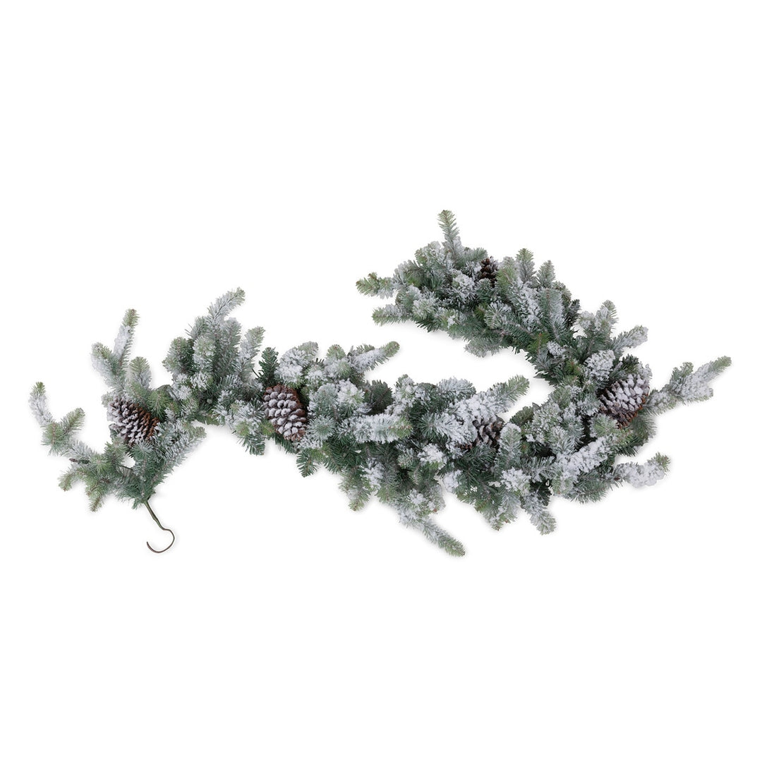 Blue Spruce Garland LED with Snow, 6'