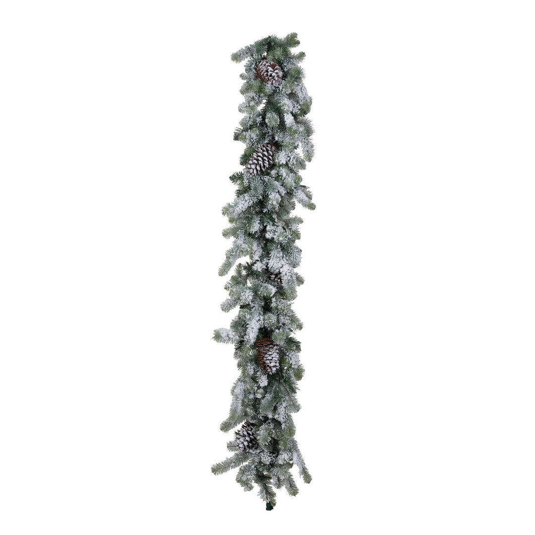 Blue Spruce Garland LED with Snow, 6'
