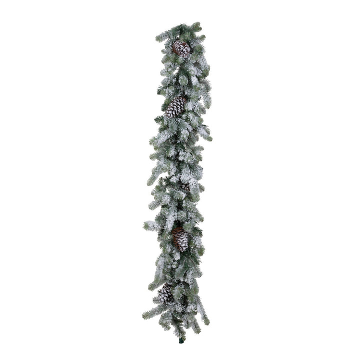 Blue Spruce Garland LED with Snow, 6'