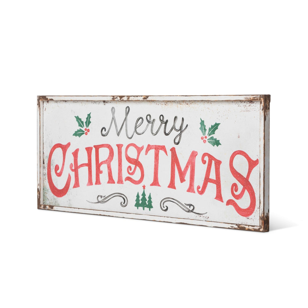 Merry Christmas Iron Plaque