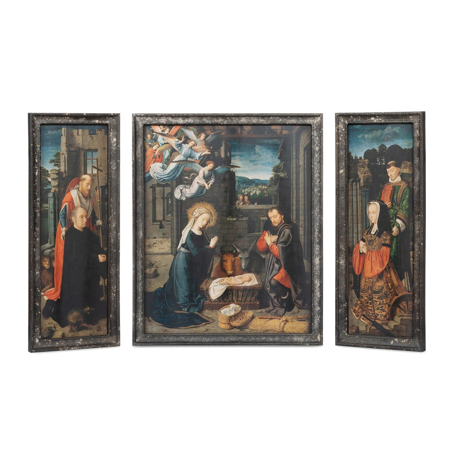 Holy Family Renaissance Tryptic, Set of 3