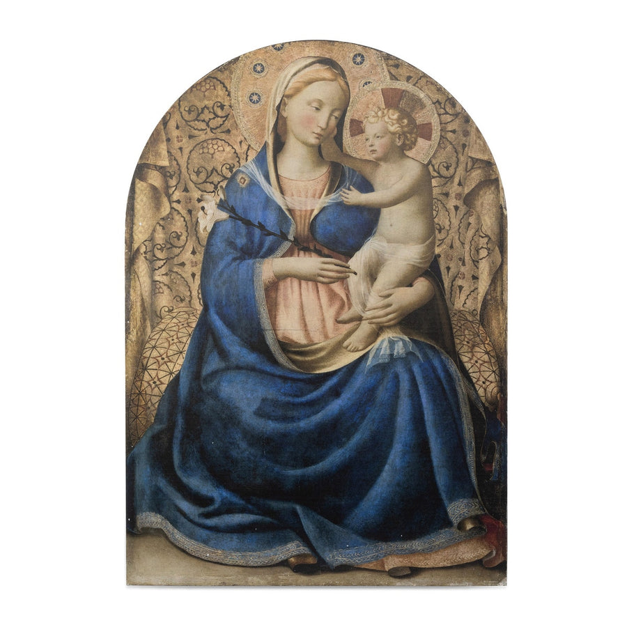 Madonna Renaissance Print on Wood