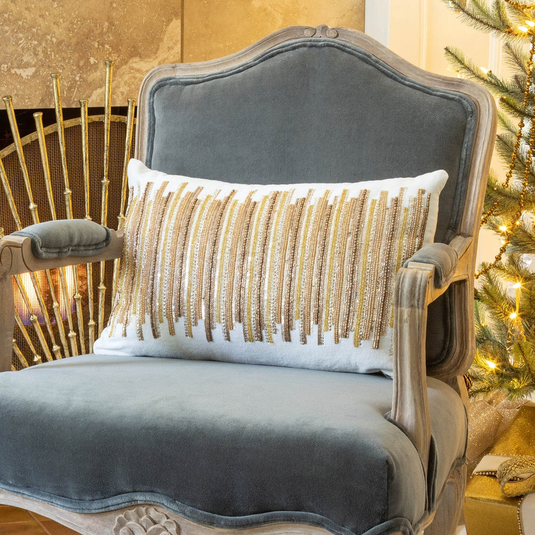 Golden Splendor Velvet Pillow