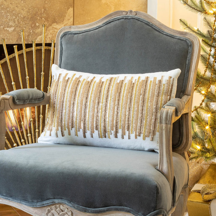 Golden Splendor Velvet Pillow