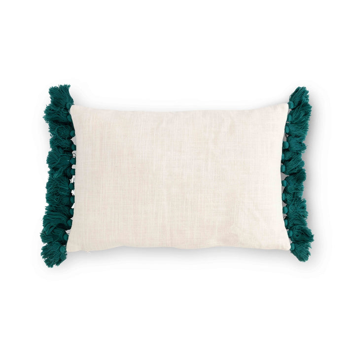 "Free" Bird Appliqued Cotton Pillow