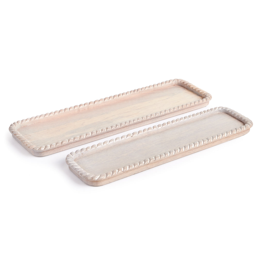 Langley Rectangular Trays, Set Of 2