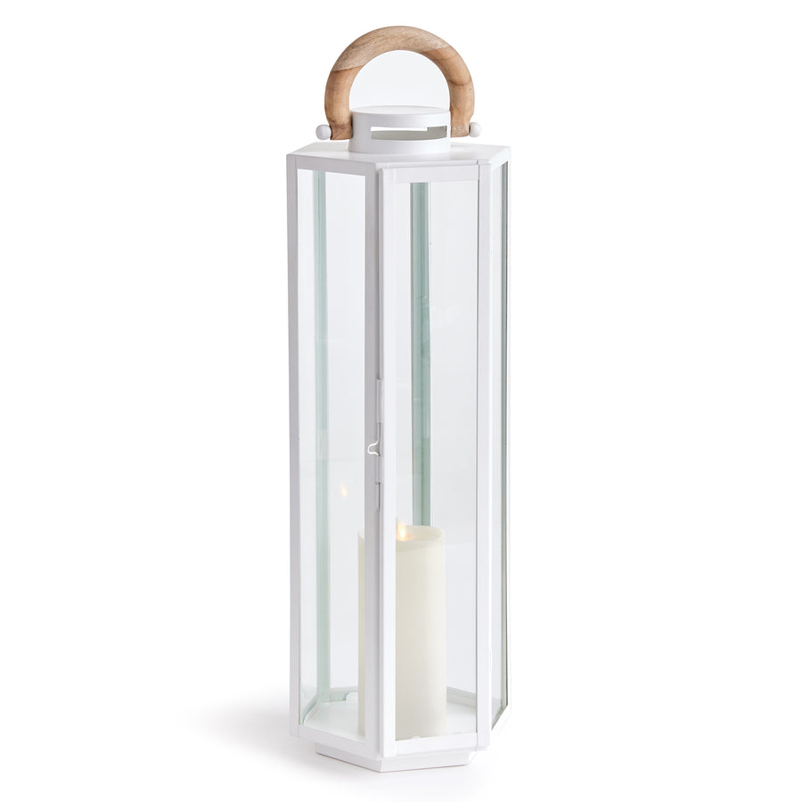 Dockside Outdoor Lantern Large, White