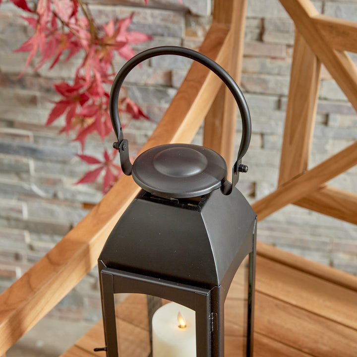 Antoinne Outdoor Lantern Small, Black