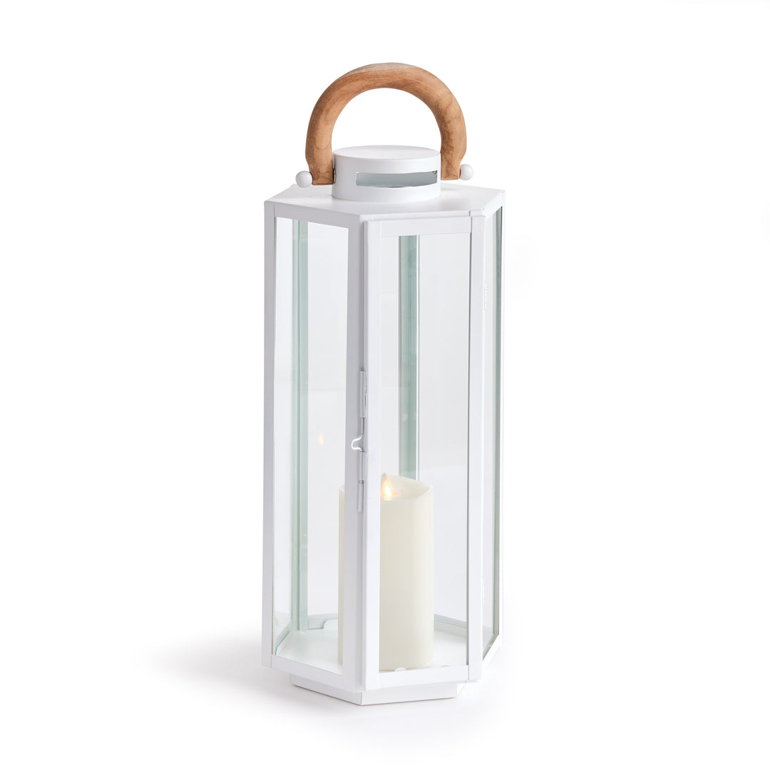 Dockside Outdoor Lantern Small, White