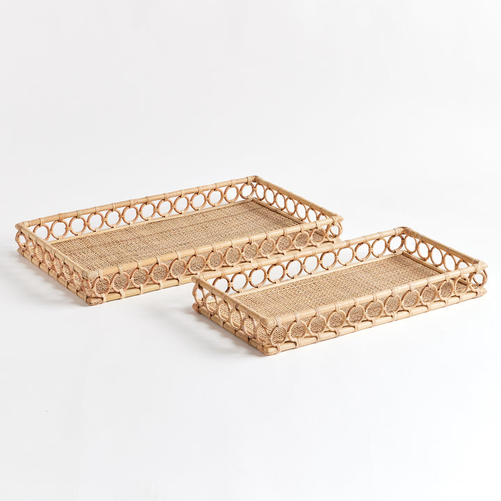 Ninette Rectangular Trays, Set Of 2