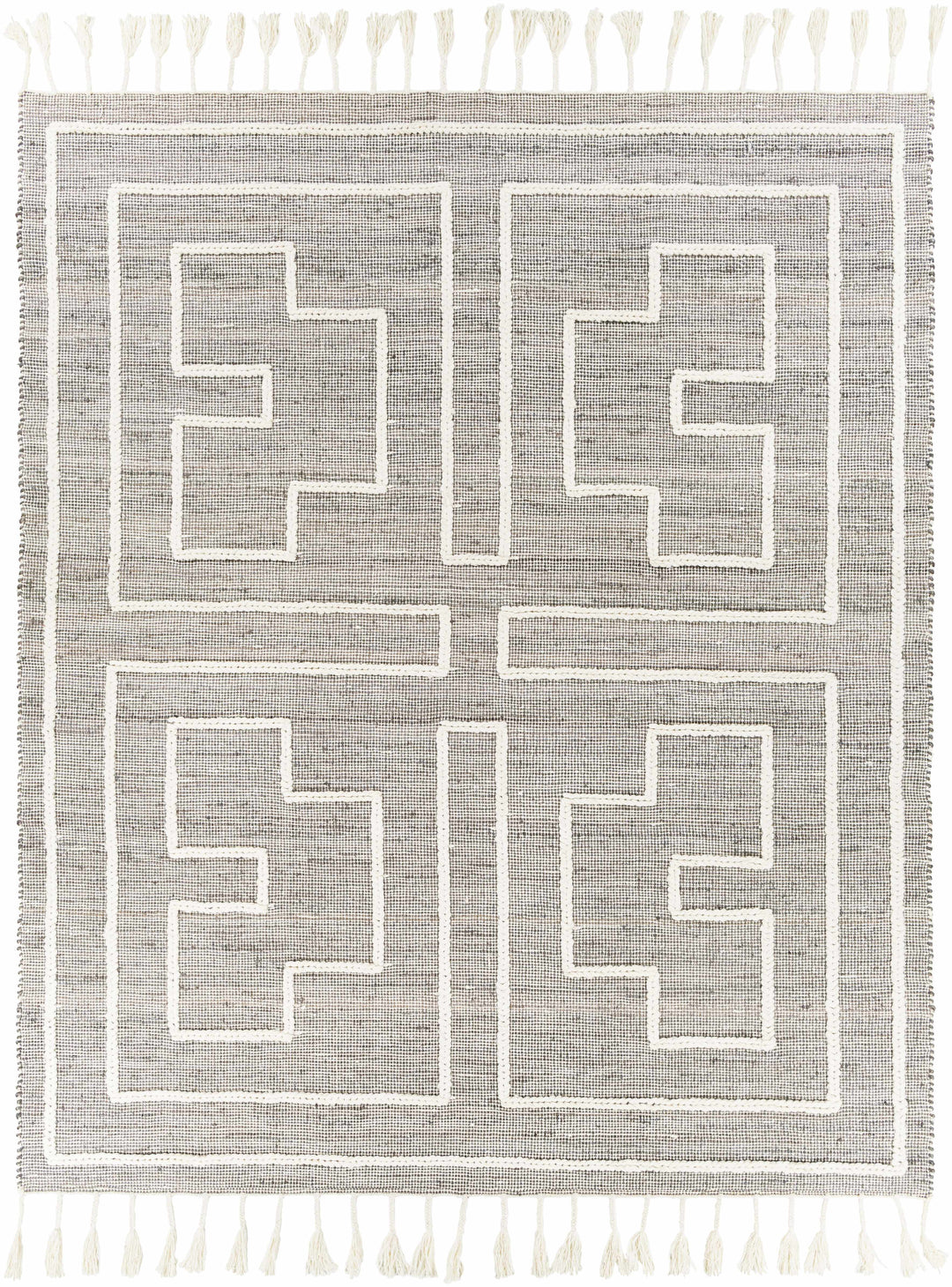 Azra Tasseled Jute&Wool Rug