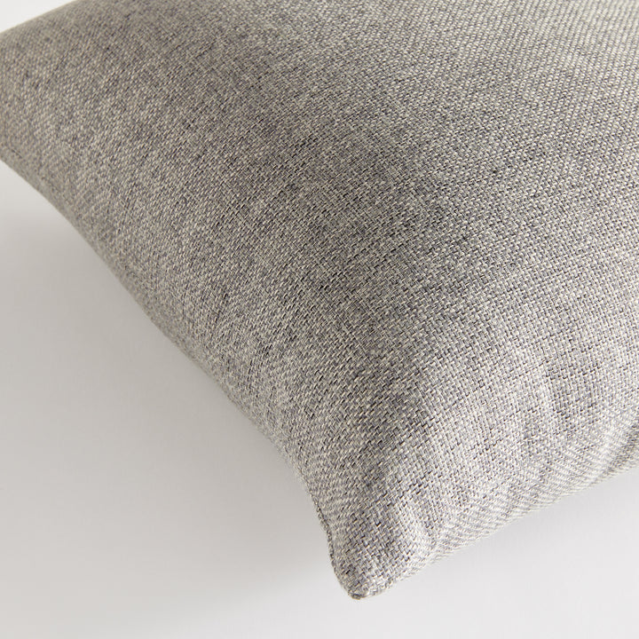 Gage Square Indoor-Outdoor Pillow 20", Gray