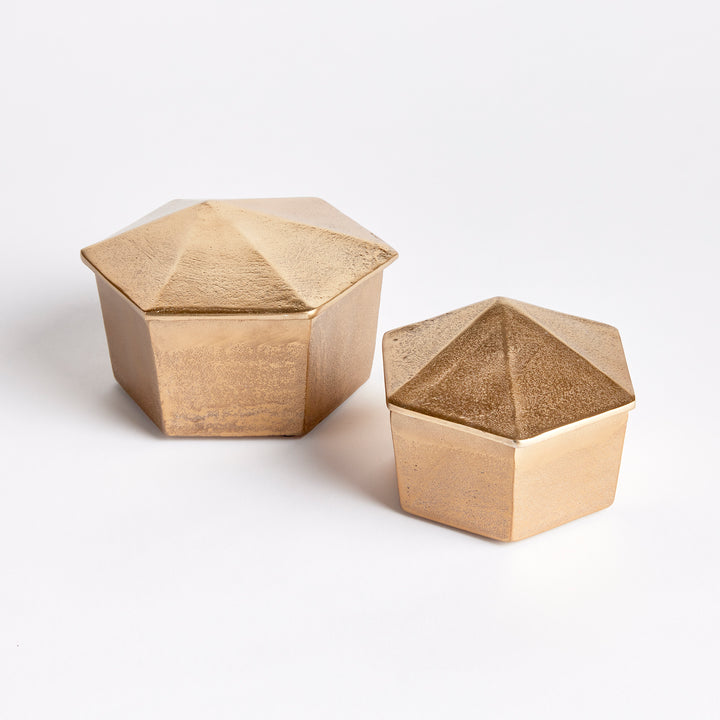 Luca Lidded Boxes, Set Of 2