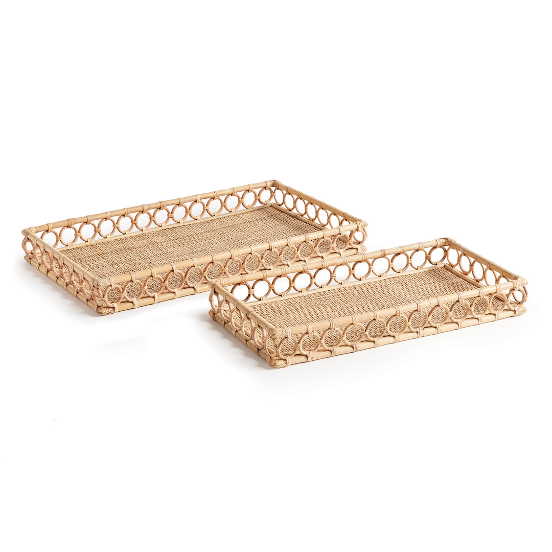 Ninette Rectangular Trays, Set Of 2