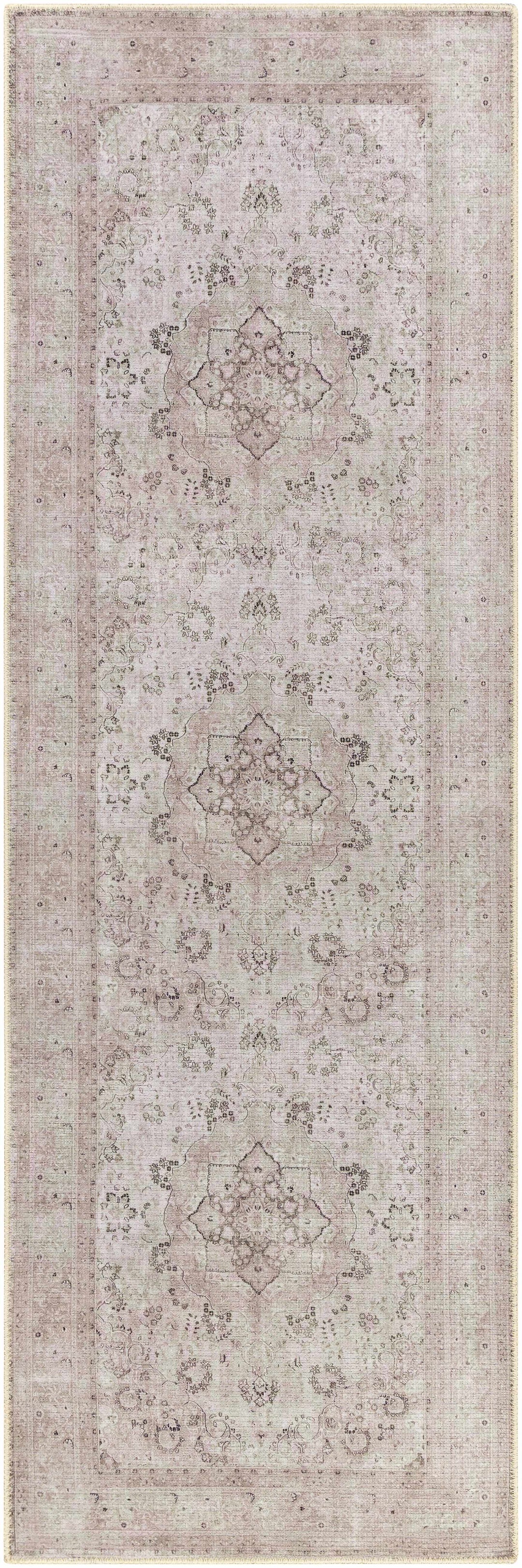 Bethany Vintage Flat Pile Washable Rug