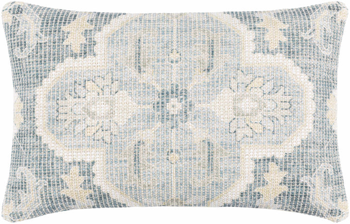 Bigaa Teal Medallion Throw Pillow