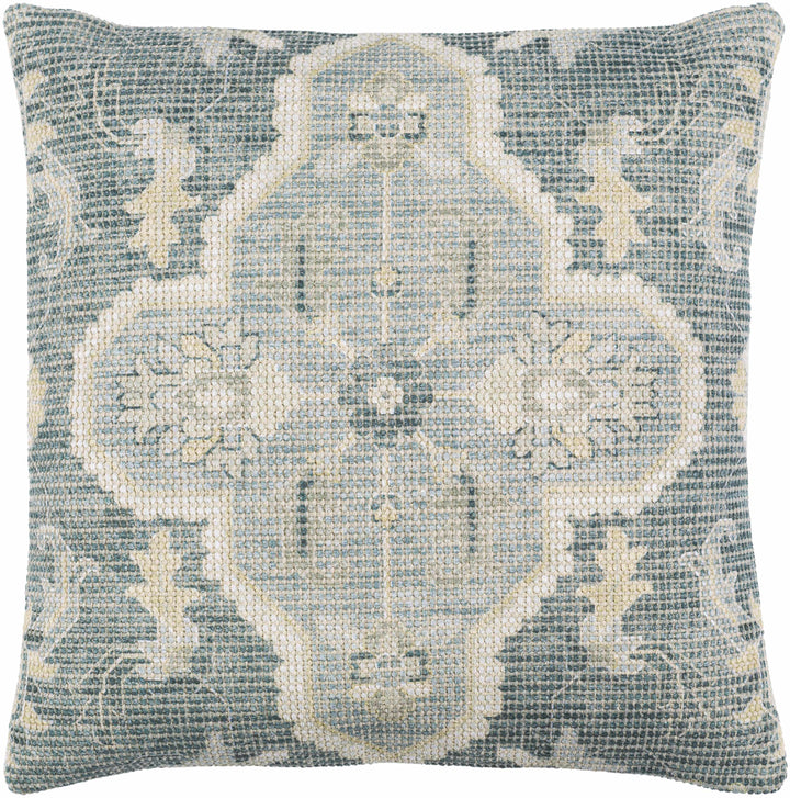 Bigaa Teal Medallion Throw Pillow
