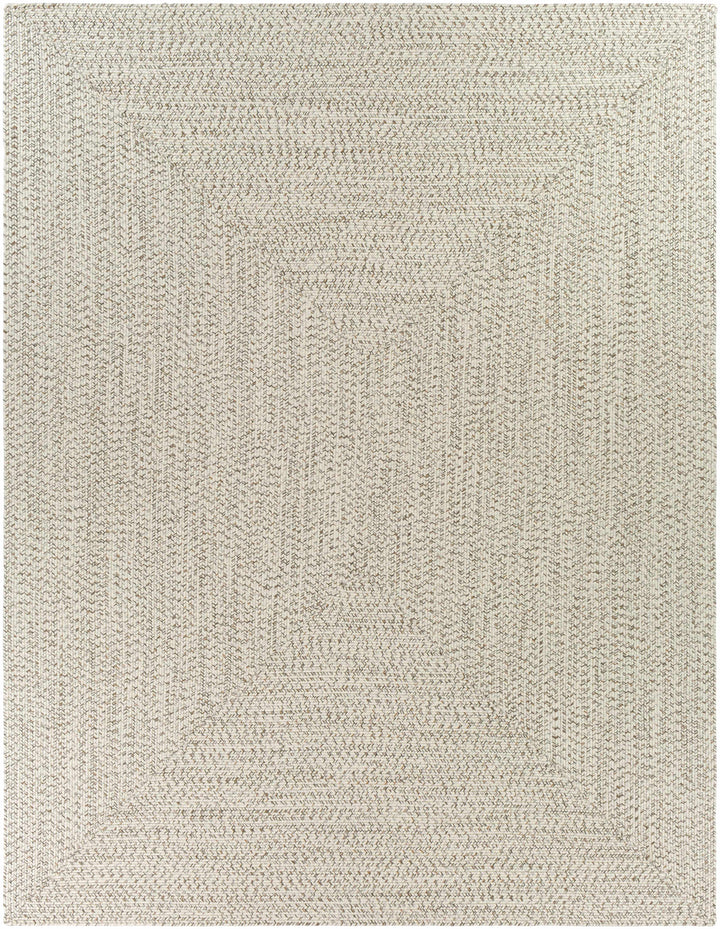 Beige Braided Faux Jute Rug