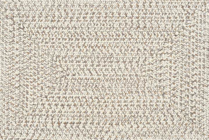 Beige Braided Faux Jute Rug