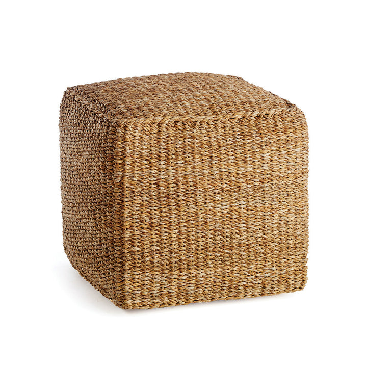 Seagrass Square Pouf