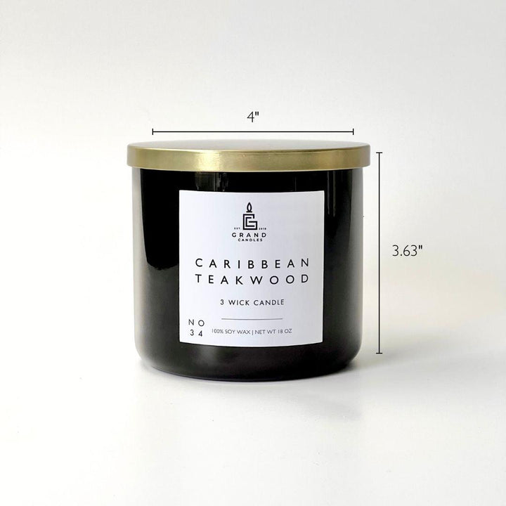 Caribbean Teakwood Soy Candle