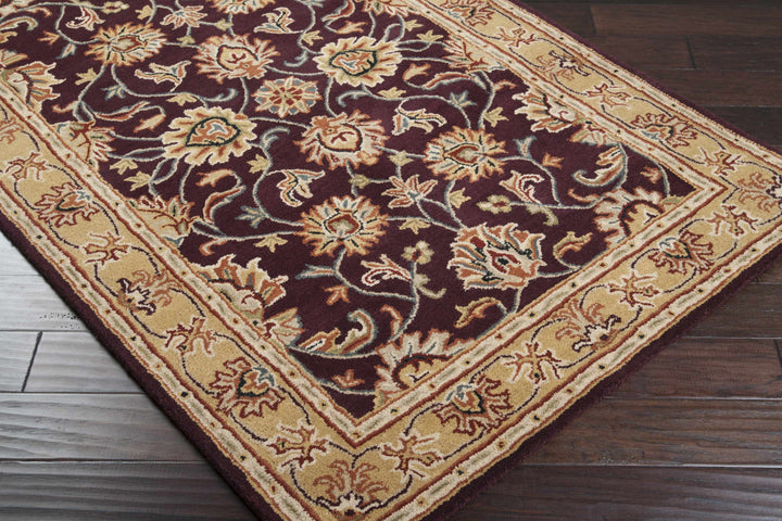 Cherryfield Burgundy 1024 Wool Area Rug
