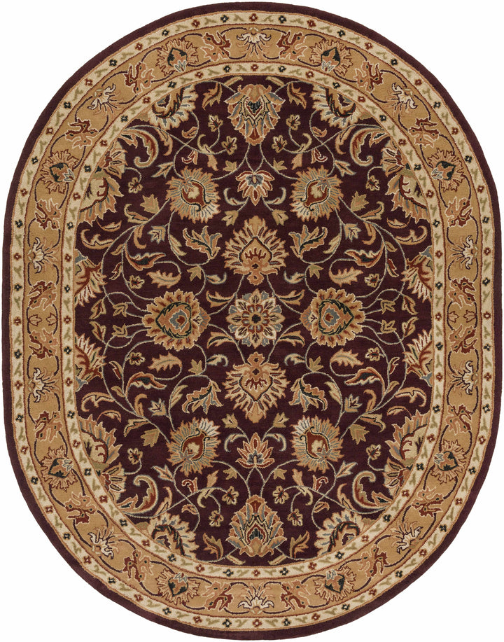 Cherryfield Burgundy 1024 Wool Area Rug
