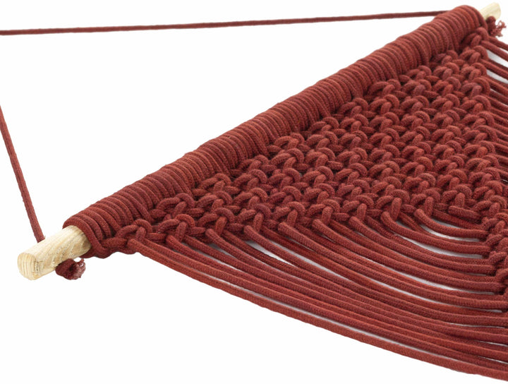 Columbio Rust Macramé Wall Hanging Decor