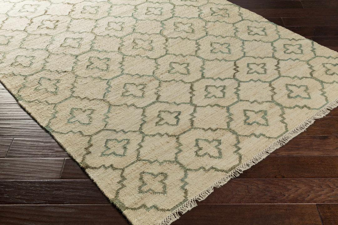Coffeyville Handcrafted Fringed Jute Carpet - Clearance