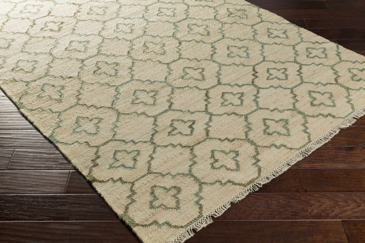 Coffeyville Handcrafted Fringed Jute Carpet - Clearance