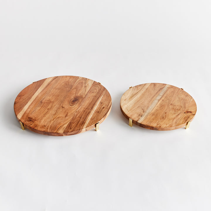 Cherie Round Serving Boards, Set Of 2