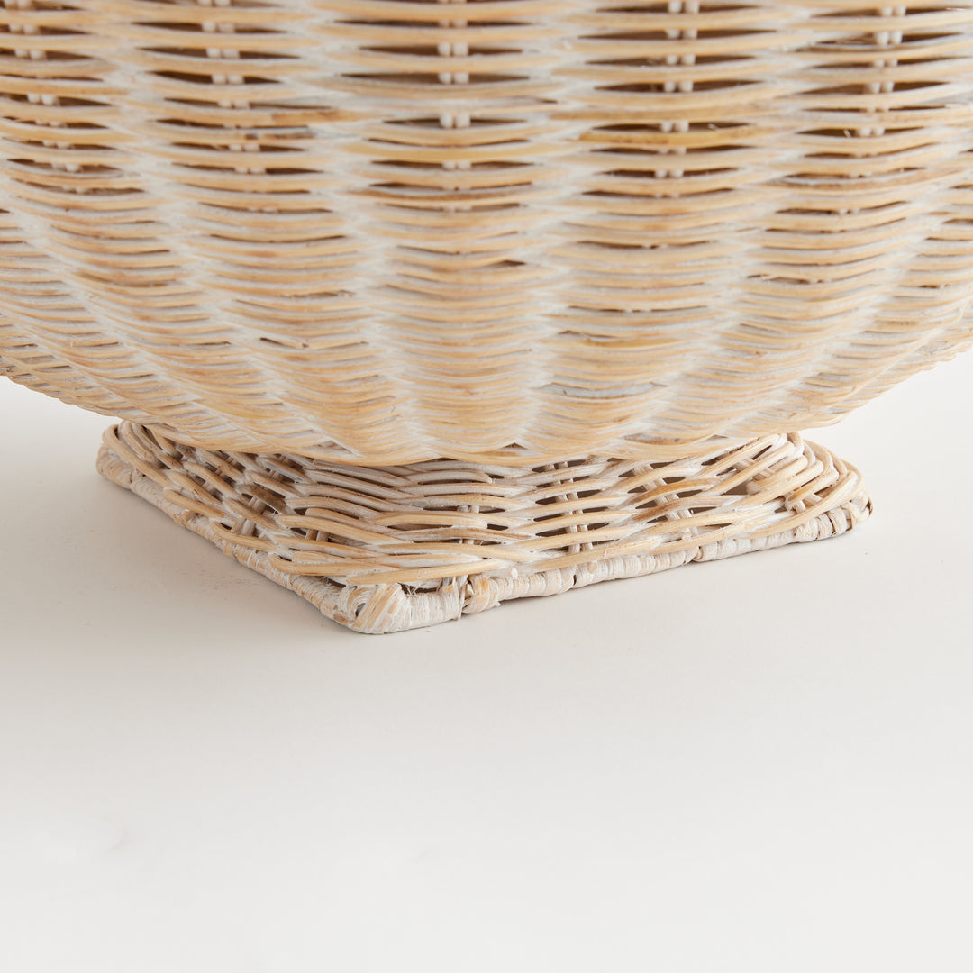 Charleston Rattan Footed Bowl