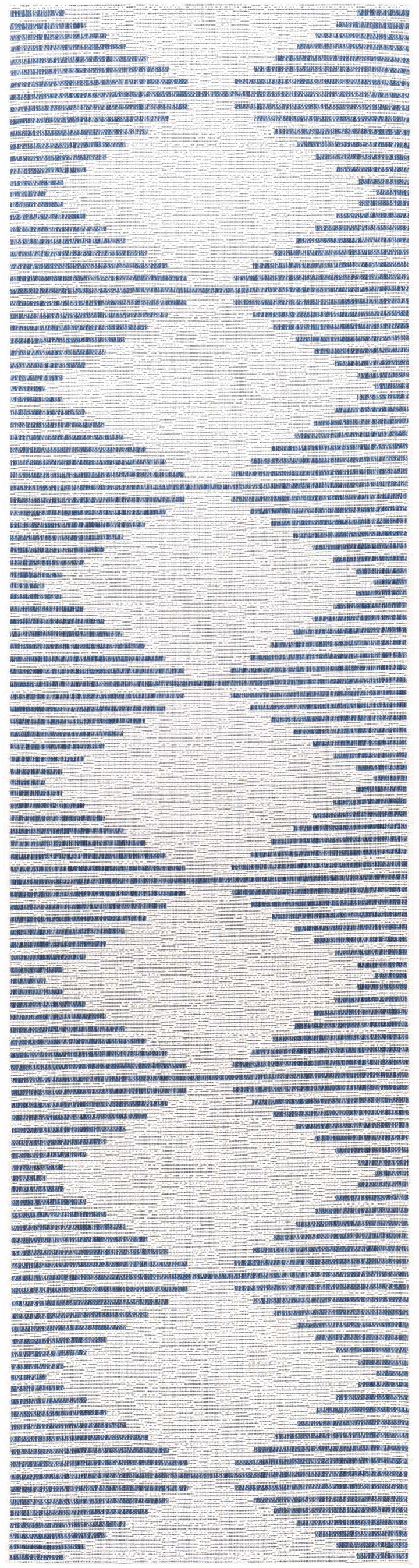 Stephan Blue & Cream Outdoor Rug