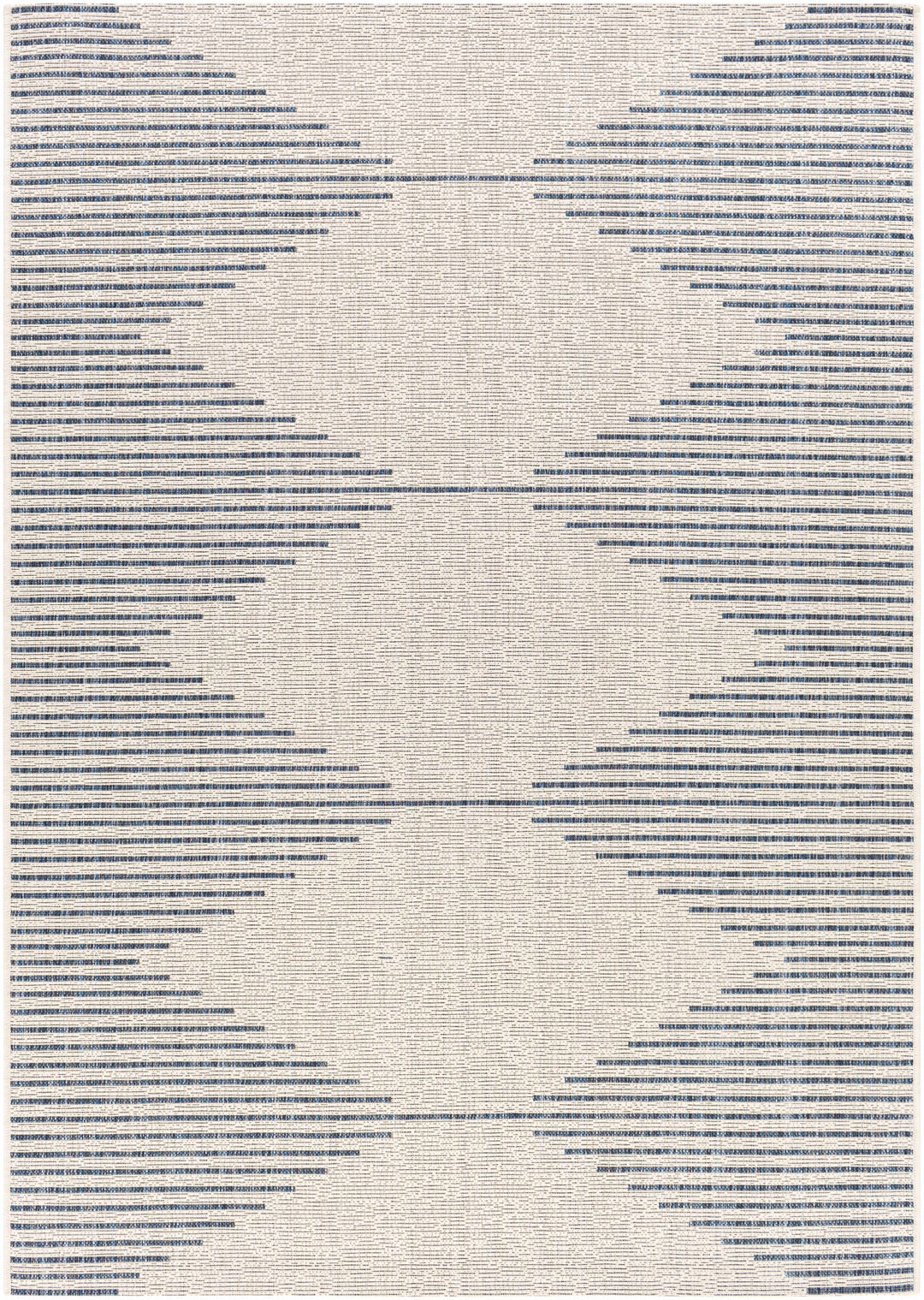 Stephan Blue & Cream Outdoor Rug