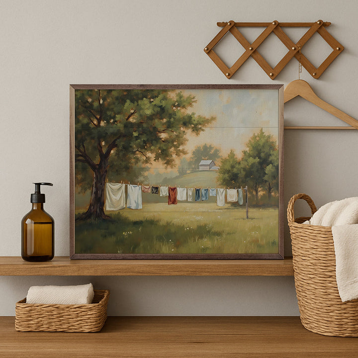 Drying Laundry On The Line