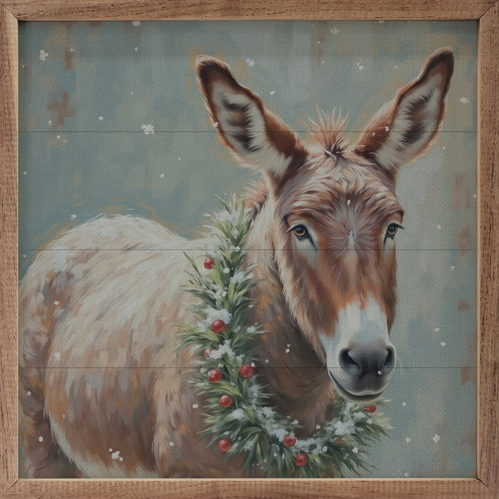 White Donkey Berry Wreath