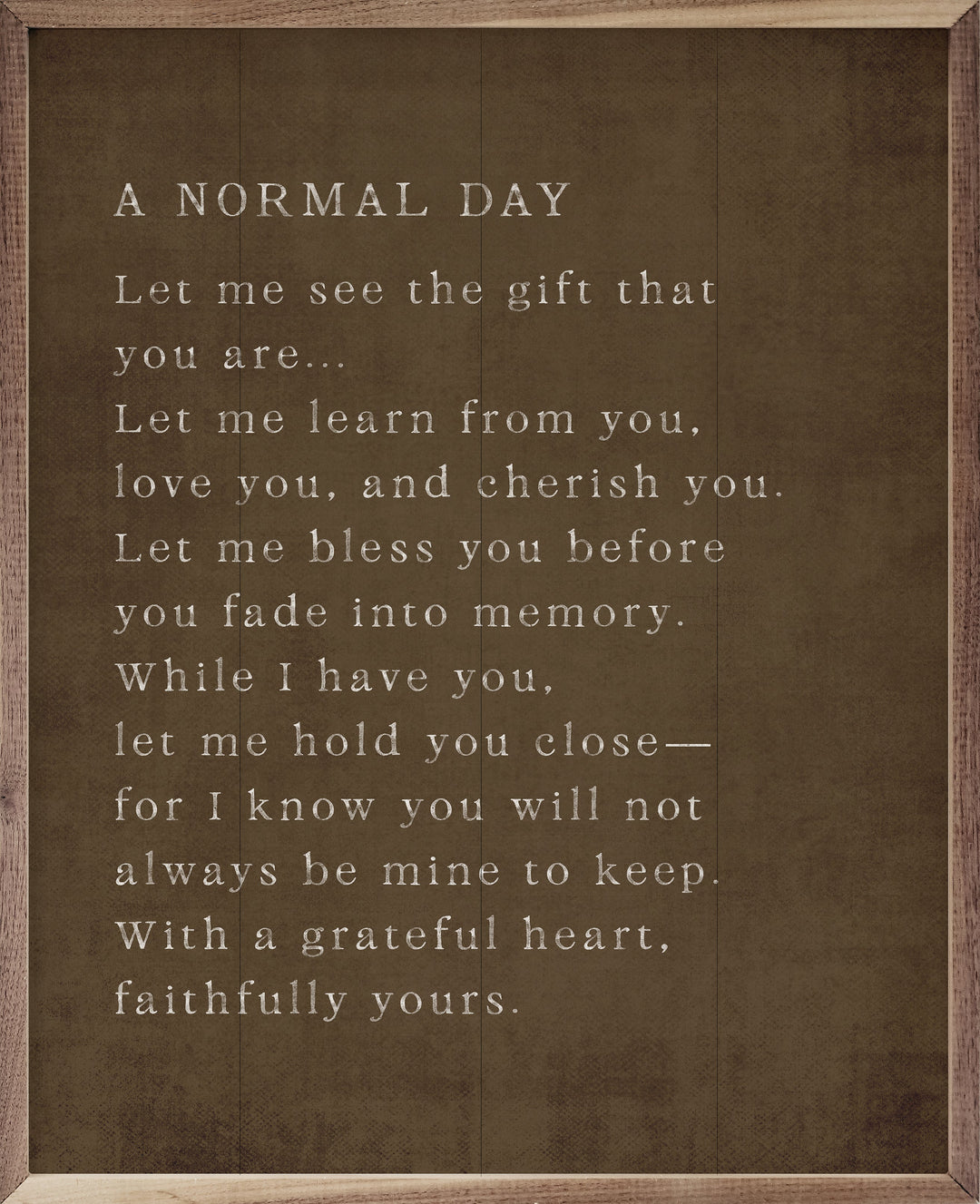 A Normal Day