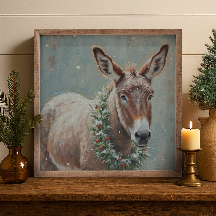 White Donkey Berry Wreath