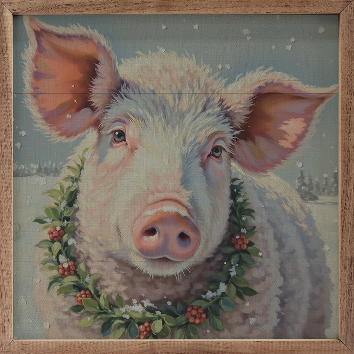 White Pig Berry Wreath