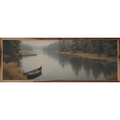 Canoe On The Lake Edge