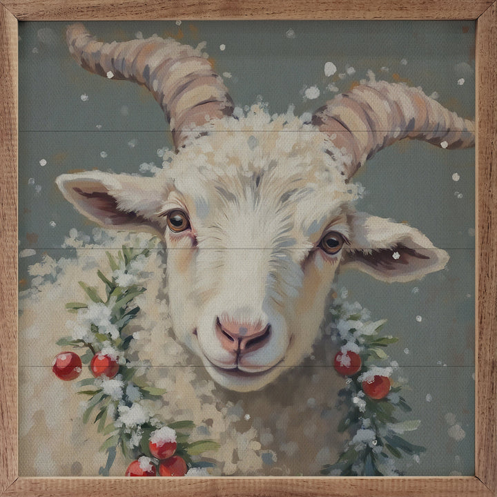 White Goat Berry Wreath