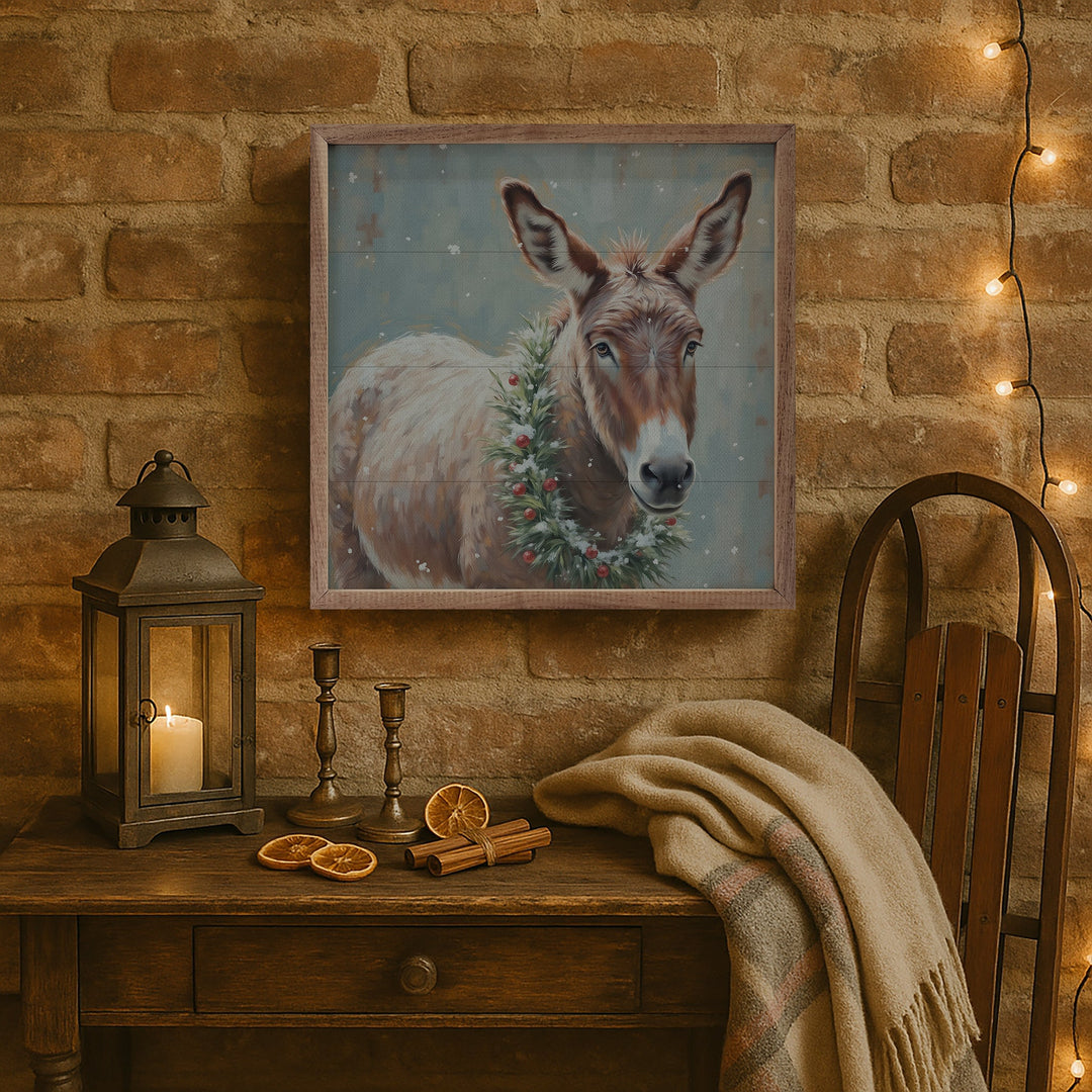 White Donkey Berry Wreath