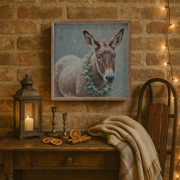 White Donkey Berry Wreath