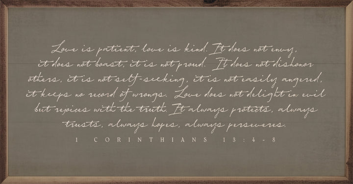 Love Is Patient Corinthians